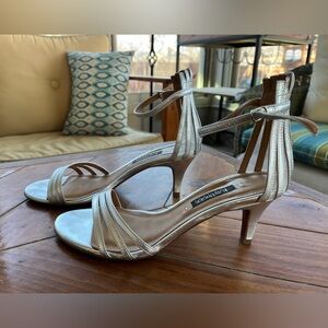 Bandolino Metallic Strappy Heels